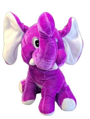 Circus Circus Las Vegas Purple Plush Elephant Stuffed Animal Toy Souvenir NWOT